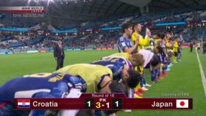 【毎日1分！時事英語 from NHK World 】Japan ousted by Croatia on penalty kicks in soccer World Cup 「日本　ワールドカップサッカー ペナルティーキックでクロアチアに敗退」