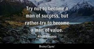 【毎日1分！英語の名言】成功者になろうとするな。価値ある者になろうとせよ。Try （　　） to become a （　　） of （　　　）, but （　　　） try to become a （　　　） of （　　　）.～Albert Einstein アルバート・アインシュタイン