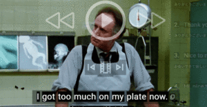 【毎日1分!映画で学ぶ英会話】I've got too much on my plate.「やることが多すぎる」 1771298928096